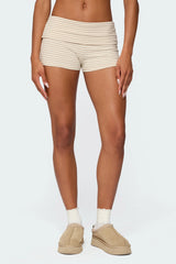 Kodi Striped Fold Over Shorts