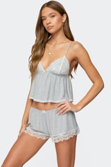 Diara Lacey Babydoll Tank Top