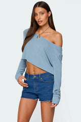 Cropped Off Shoulder Top