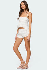 Mina Eyelet Bloomer Shorts