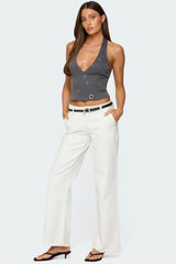 Sakura Grommet Halter Top