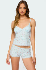 Aurea Lacey Floral Tank Top