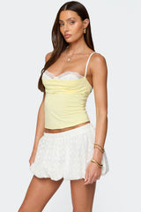 Linnea Layered Contrast Lacey Bra Top