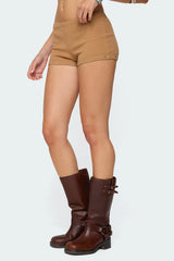 Hasel Grommet Ribbed Shorts