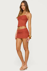 Josephina Textured Floral Tank Top