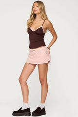 Sukie Denim Mini Skort