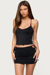 Maree Bead V Neck Top