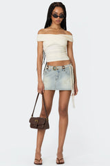 Crisscross Off Shoulder Top