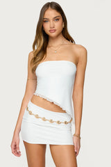 Vivi Mesh Asymmetric Tube Top
