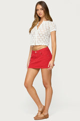 Arbel Denim Mini Skirt