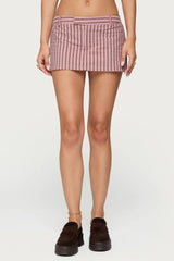 Marlow Striped Mini Skort