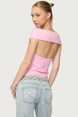 Mikkey Cut Out Off Shoulder Top