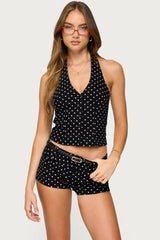 Twyla Polka Dot Halter Top