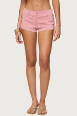 Sapir Fringe Faux Suede Shorts
