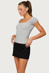 Oleana Gathered Bust Top