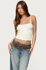 Misty Lacey Textured Tank Top