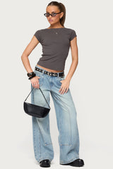 Dema Western Low Rise Baggy Jeans