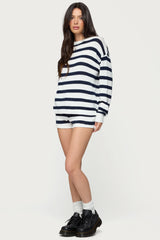 Amaris Oversized Striped Knit Sweater