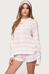 Amaris Oversized Striped Knit Sweater
