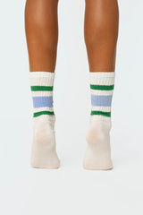 Triple Striped Socks