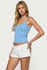 Aspyn V Neck Ribbed Tank Top