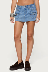 Lury Denim Mini Skort