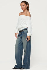 Nannie Off Shoulder Oversized Top