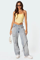 Evangeline Sheer Mesh Corset