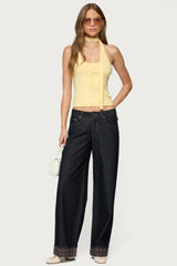 Two Piece Knit Halter Top