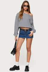 Aveline Off Shoulder Light Sweatshirt