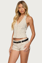 Twyla Polka Dot Halter Top