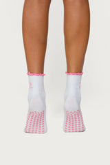 Heart & Bow Pilates Socks
