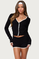 Sansa Lacey Knit Cardigan