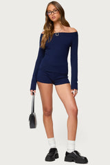 Arianna Off Shoulder Knit Sweater