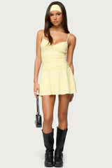 Deborah Ruched Mini Dress