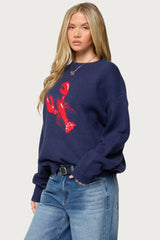 Don't Be Shellfish Knit Sweater