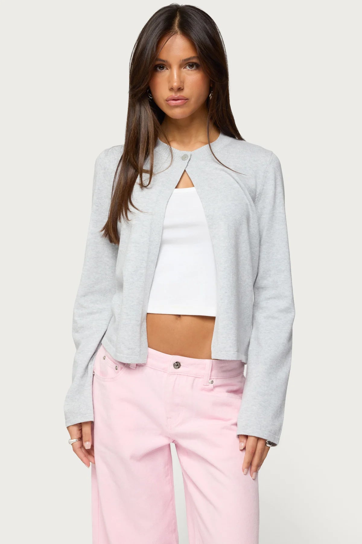 Jenie Split Front Knit Cardigan