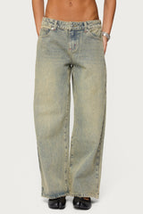 Petite Ace Low Rise Baggy Jeans