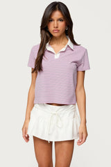 Lennie Striped Polo Top
