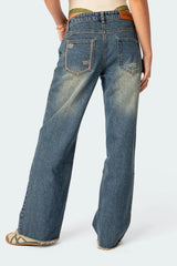Doll House Washed Low Rise Baggy Jeans