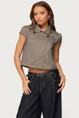 Haislee Plaid Tailored Shirt