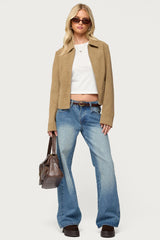 Cozette Faux Leather Jacket