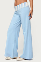 Clarisse Stripey Flared Knit Pants