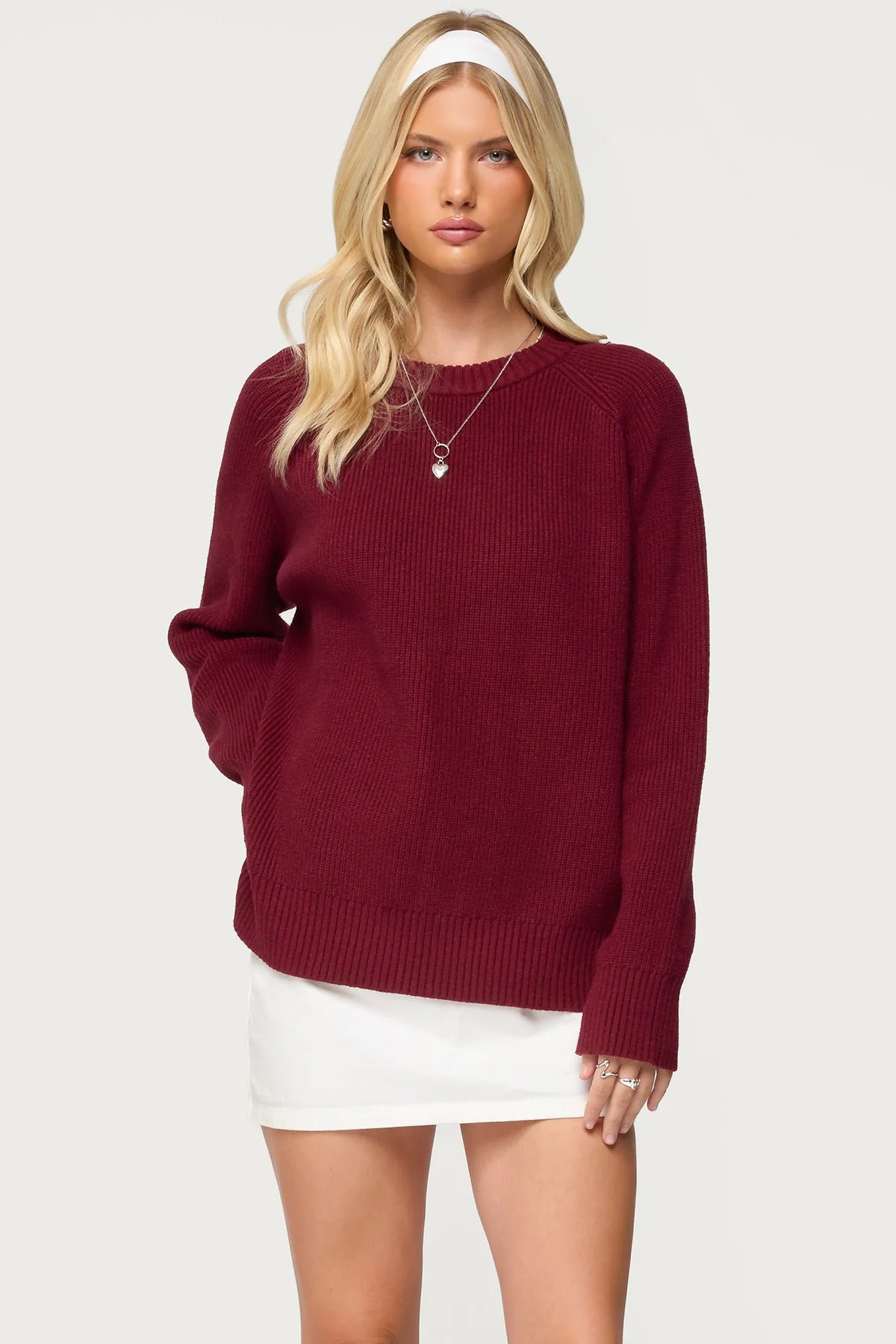 Lavonne Oversized Knit Raglan Sweater