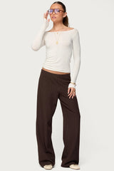 Kerie Pinstripe Low Rise Pants