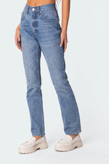 Swift Mid Rise Straight Leg Jeans
