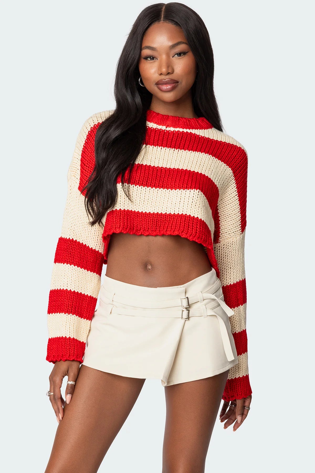 Ozzy Cropped Knitted Sweater
