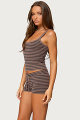 Lillian Striped Knit Tank Top