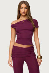 Halli Twisted Off Shoulder Top