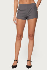Riya Pinstripe Tailored Micro Shorts